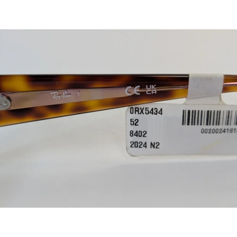 Ray-Ban RX5434 Miriam 8402 Glasses Frames 52mm Light Havana Tortoise Shell NWT